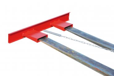 Bauer, Gabelzinkenschild GZS, lackiert, Feuerrot